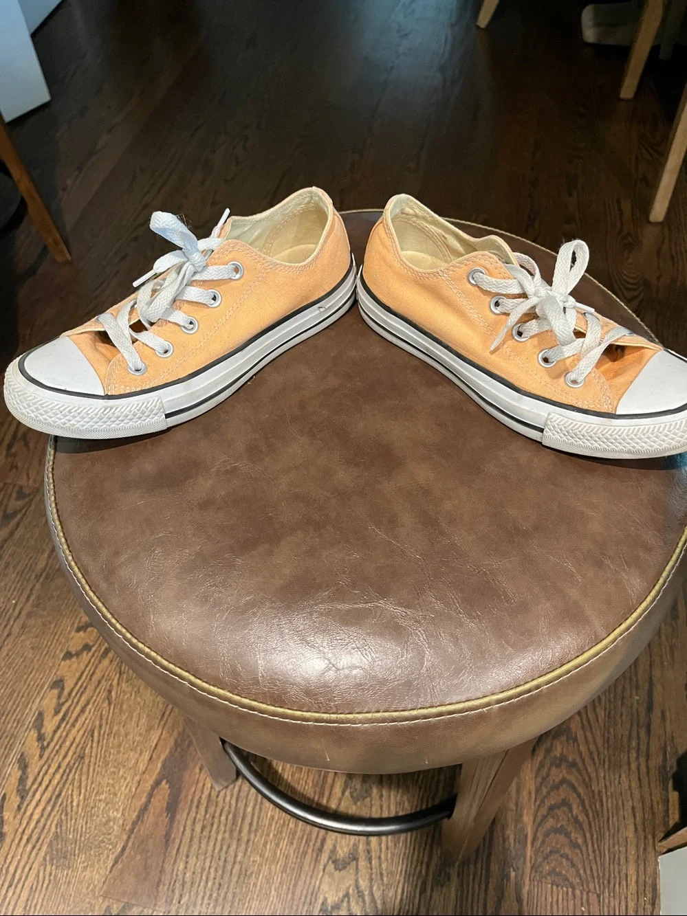 Converse All Star Low Top Sneakers - Peach Canvas - Picture 6 of 9